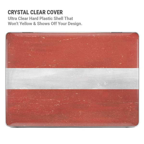 Latvia Flag Distressed MacBook Pro 14in (2021-24) Case plus Skin